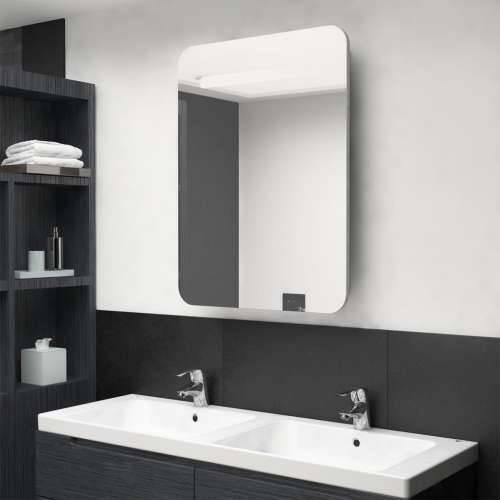 LED kupaonski ormarić s ogledalom boja betona 60 x 11 x 80 cm - Beton siva 1 Cijena