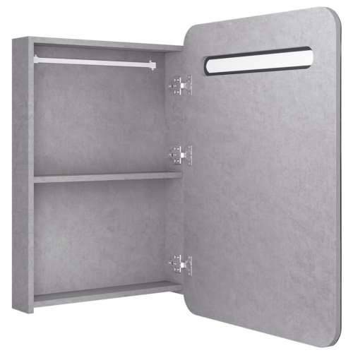 LED kupaonski ormarić s ogledalom boja betona 60 x 11 x 80 cm - Beton siva 1 Cijena