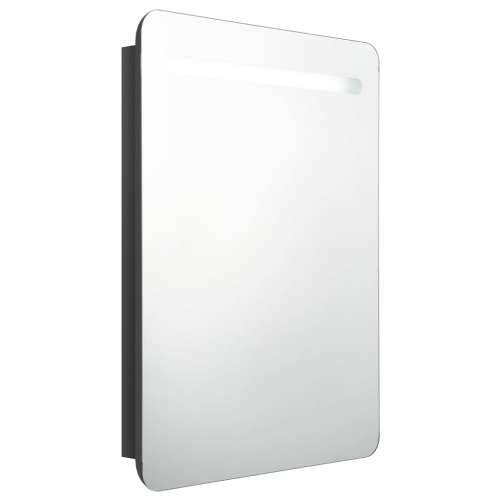 LED kupaonski ormarić s ogledalom sjajni crni 60 x 11 x 80 cm - Sjajna crna 1 Cijena