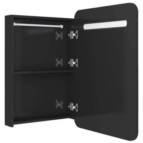 LED kupaonski ormarić s ogledalom sjajni crni 60 x 11 x 80 cm - Sjajna crna 1 Cijena