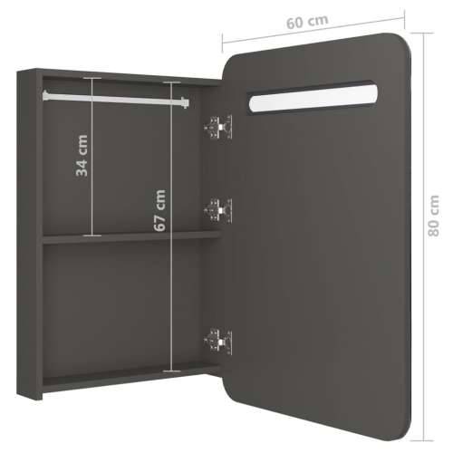 LED kupaonski ormarić s ogledalom antracit 60 x 11 x 80 cm - Antracit 1 Cijena