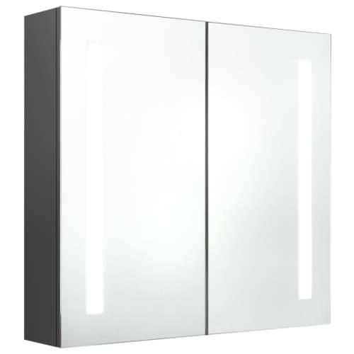 LED kupaonski ormarić s ogledalom sivi 62 x 14 x 60 cm - Siva 62 x 14 x 60 cm 1 Cijena