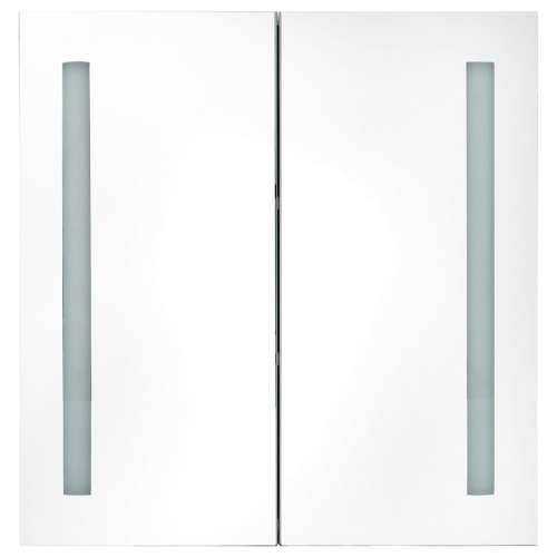LED kupaonski ormarić s ogledalom sivi 62 x 14 x 60 cm - Siva 62 x 14 x 60 cm 1 Cijena