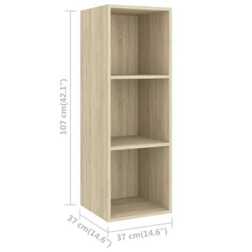 Zidni TV ormarić boja hrasta 37 x 37 x 107 cm konstruirano drvo - sonoma hrast 1 107 cm Cijena