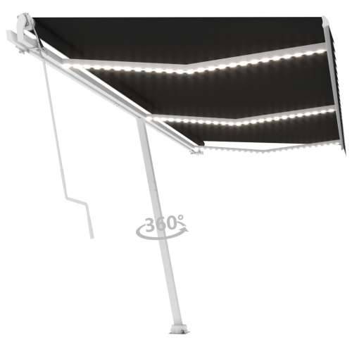 Automatska tenda sa senzorom za vjetar LED 600x300 cm antracit Cijena