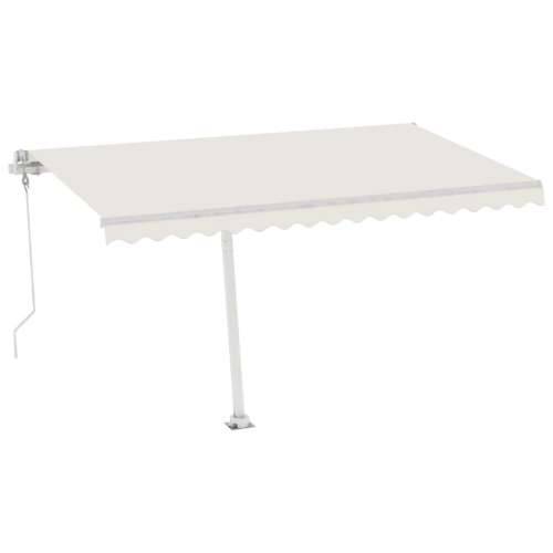 Automatska tenda sa senzorom za vjetar LED 400x350 cm krem - Krema 400 x 350 cm 1 Cijena