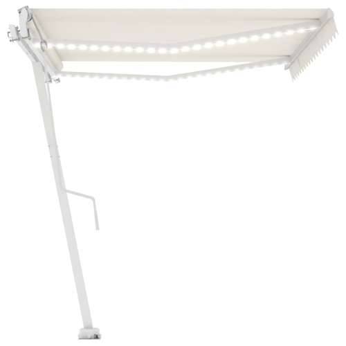 Automatska tenda sa senzorom za vjetar LED 400x350 cm krem - Krema 400 x 350 cm 1 Cijena