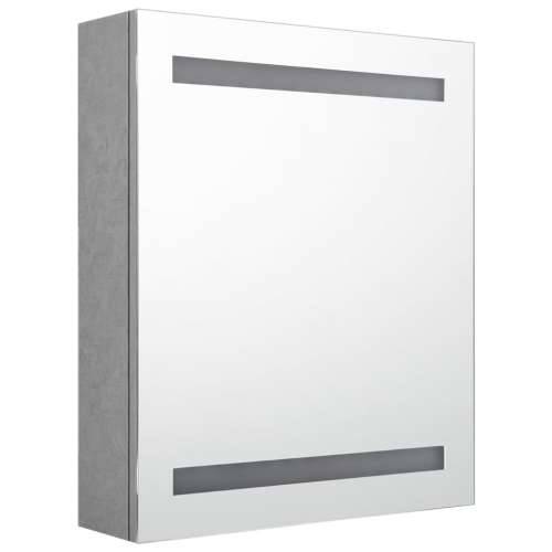 LED kupaonski ormarić s ogledalom siva boja betona 50x14x60 cm - Beton siva 1 Cijena