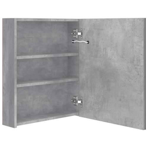 LED kupaonski ormarić s ogledalom siva boja betona 50x14x60 cm - Beton siva 1 Cijena