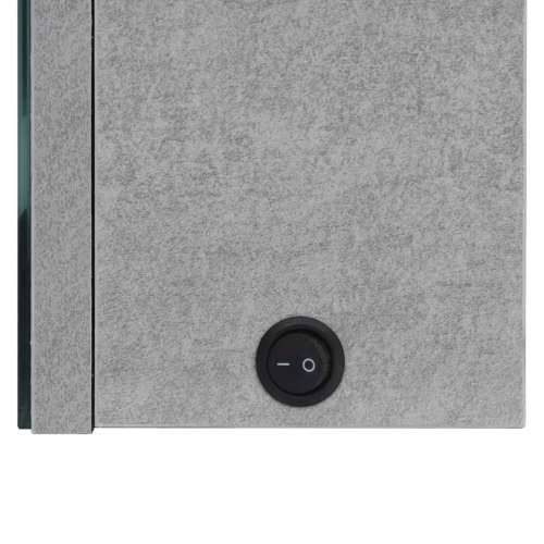 LED kupaonski ormarić s ogledalom siva boja betona 50x14x60 cm - Beton siva 1 Cijena