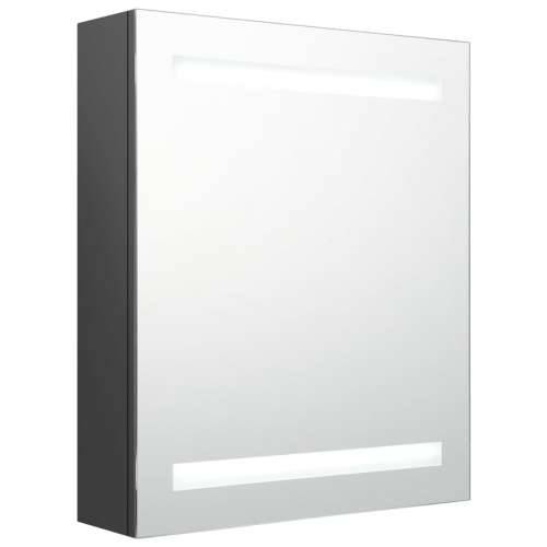 LED kupaonski ormarić s ogledalom sivi 50 x 14 x 60 cm - Siva 1 Cijena