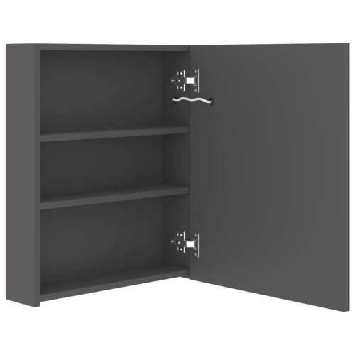 LED kupaonski ormarić s ogledalom sivi 50 x 14 x 60 cm - Siva 1 Cijena