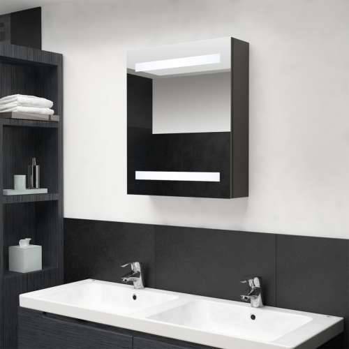 LED kupaonski ormarić s ogledalom antracit 50 x 14 x 60 cm - Antracit 1 Cijena