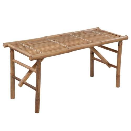 Sklopiva vrtna klupa s jastukom 118 cm od bambusa - Plava 120 x 50 x 4 cm 1 Cijena