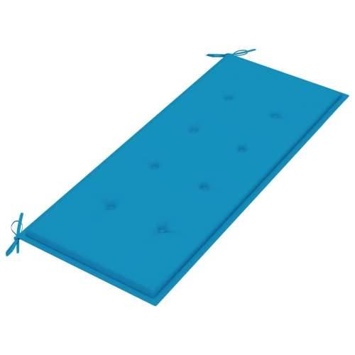 Sklopiva vrtna klupa s jastukom 118 cm od bambusa - Plava 120 x 50 x 4 cm 1 Cijena