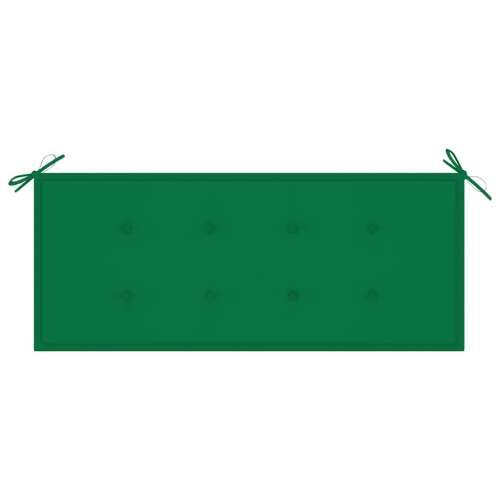 Sklopiva vrtna klupa s jastukom 118 cm od bambusa - Zelena 120 x 50 x 4 cm 1 2 Cijena