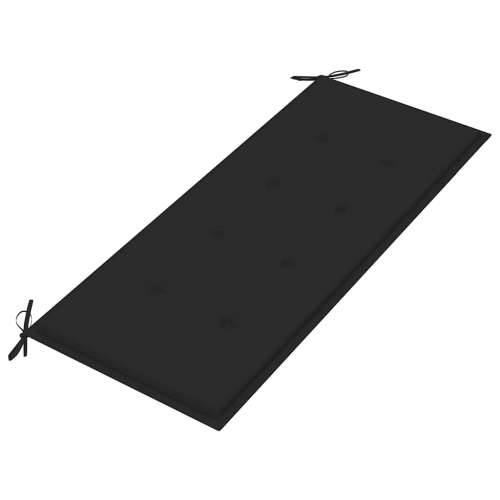Sklopiva vrtna klupa s jastukom 118 cm od bambusa Crna 120 x 50 x 4 cm 1 2 Cijena