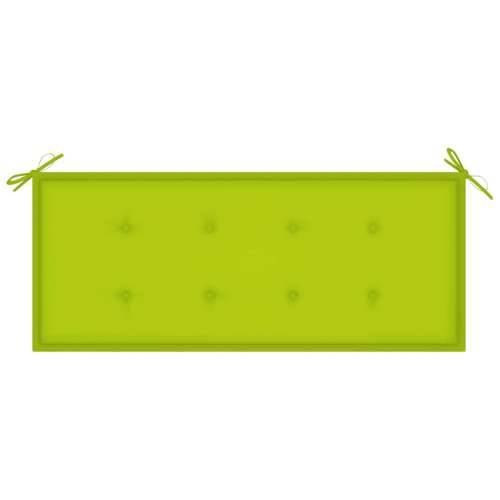 Sklopiva vrtna klupa s jastukom 118 cm od bambusa - Svjetlozelena 120 x 50 x 4 cm 1 2 Cijena