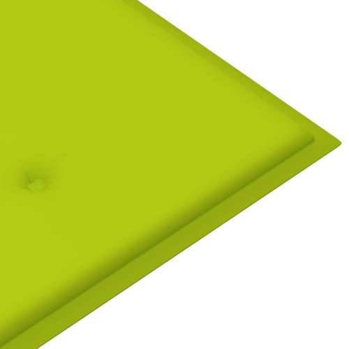 Sklopiva vrtna klupa s jastukom 118 cm od bambusa - Svjetlozelena 120 x 50 x 4 cm 1 2 Cijena