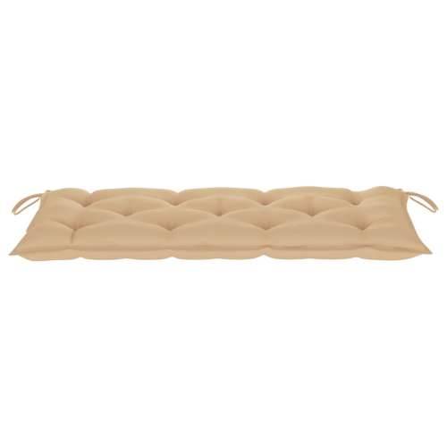 Sklopiva vrtna klupa s jastukom 118 cm od bambusa Bež 120 x 50 x 7 cm 1 Cijena
