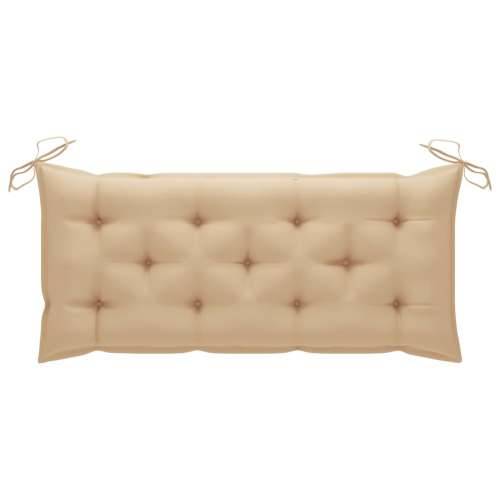 Sklopiva vrtna klupa s jastukom 118 cm od bambusa Bež 120 x 50 x 7 cm 1 Cijena