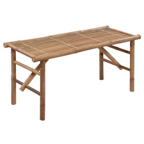 Sklopiva vrtna klupa s jastukom 118 cm od bambusa - Plava 120 x 50 x 7 cm 1 Cijena