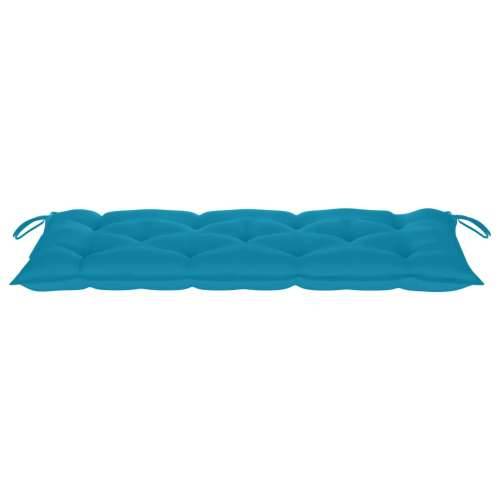 Sklopiva vrtna klupa s jastukom 118 cm od bambusa - Plava 120 x 50 x 7 cm 1 Cijena