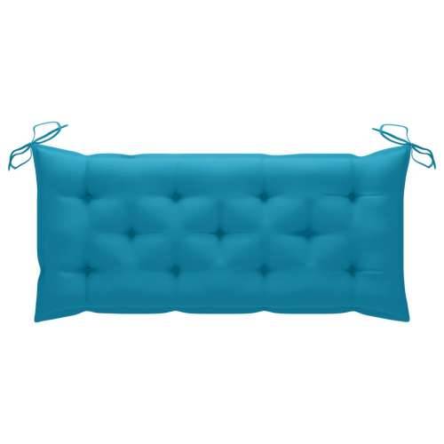 Sklopiva vrtna klupa s jastukom 118 cm od bambusa - Plava 120 x 50 x 7 cm 1 Cijena