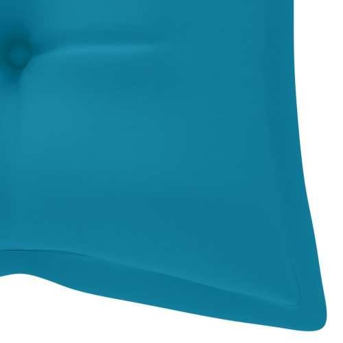 Sklopiva vrtna klupa s jastukom 118 cm od bambusa - Plava 120 x 50 x 7 cm 1 Cijena
