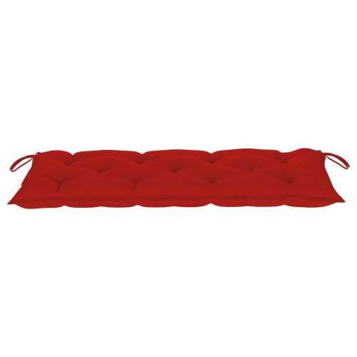 Sklopiva vrtna klupa s jastukom 118 cm od bambusa - Crvena 120 x 50 x 7 cm 1 Cijena