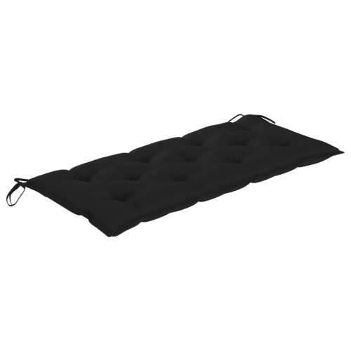 Sklopiva vrtna klupa s jastukom 118 cm od bambusa Crna 120 x 50 x 7 cm 1 Cijena