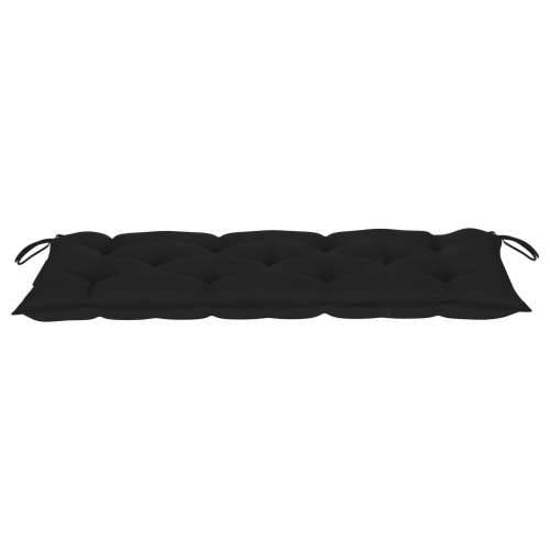 Sklopiva vrtna klupa s jastukom 118 cm od bambusa Crna 120 x 50 x 7 cm 1 Cijena