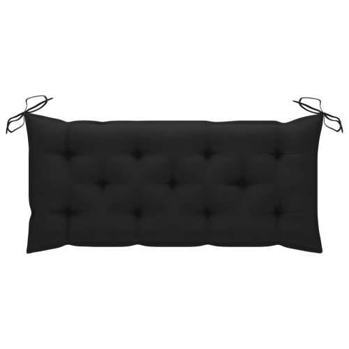 Sklopiva vrtna klupa s jastukom 118 cm od bambusa Crna 120 x 50 x 7 cm 1 Cijena
