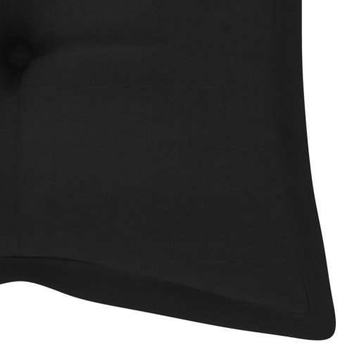 Sklopiva vrtna klupa s jastukom 118 cm od bambusa Crna 120 x 50 x 7 cm 1 Cijena