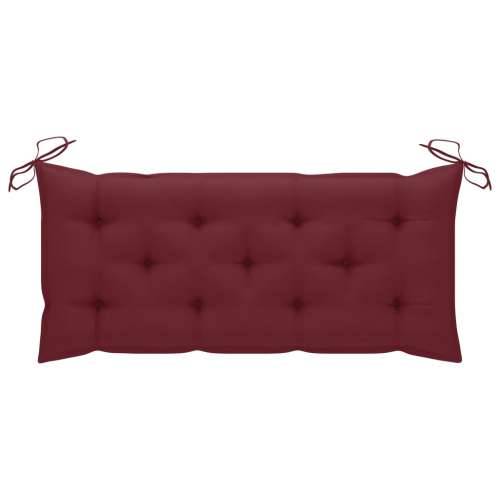 Sklopiva vrtna klupa s jastukom 118 cm od bambusa - boja crnog vina 120 x 50 x 7 cm 1 Cijena