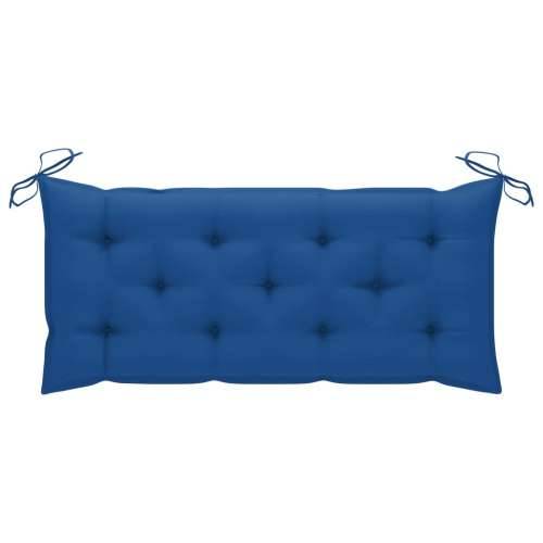 Sklopiva vrtna klupa s jastukom 118 cm od bambusa - Kraljevski plava 120 x 50 x 7 cm 1 Cijena