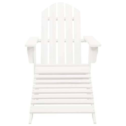 Vrtna stolica s otomanom drvena bijela Cijena