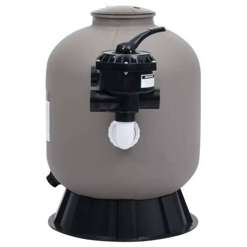 Pješčani filtar za bazen s bočnim ventilom sa 6 položaja sivi Cijena