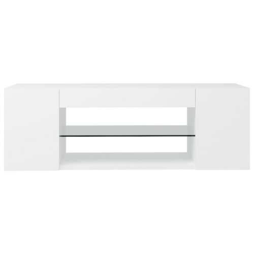 TV ormarić s LED svjetlima bijeli 90 x 39 x 30 cm - Bijela 1 Cijena