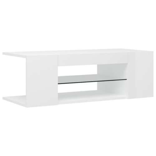 TV ormarić s LED svjetlima visoki sjaj bijeli 90 x 39 x 30 cm - Visoko sjajno bijela 1 Cijena