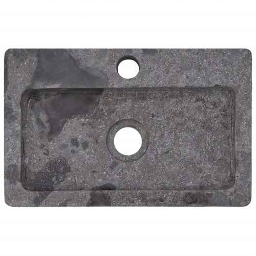 Zidni Lavabo - Umivaonik sivi 38 x 24 x 6,5 cm mramorni - Siva Cijena