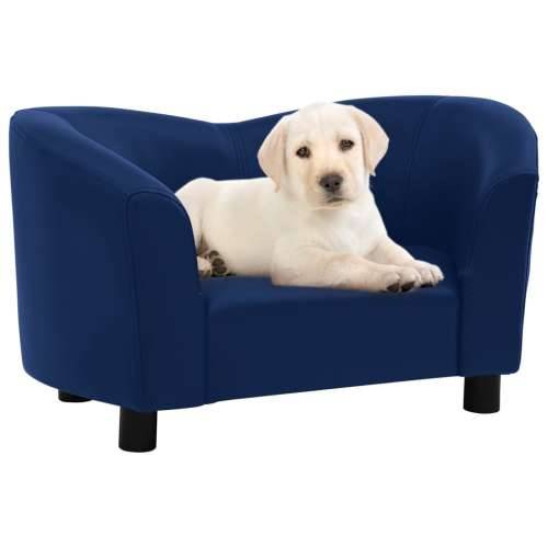 Sofa za pse plava 67 x 41 x 39 cm od umjetne kože Cijena