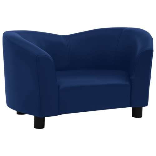 Sofa za pse plava 67 x 41 x 39 cm od umjetne kože Cijena