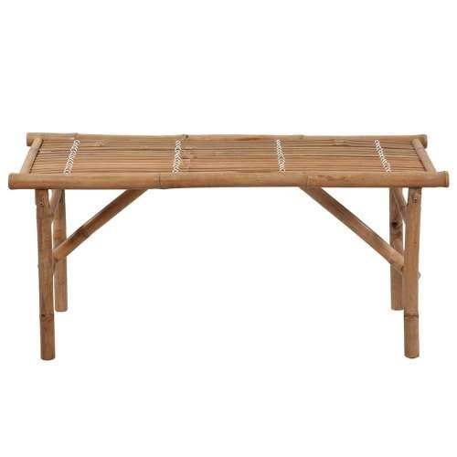 Sklopiva vrtna klupa s jastukom 118 cm od bambusa - Bež 120 x 50 x 4 cm 1 2 Cijena