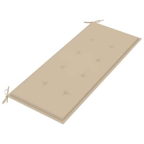 Sklopiva vrtna klupa s jastukom 118 cm od bambusa - Bež 120 x 50 x 4 cm 1 2 Cijena