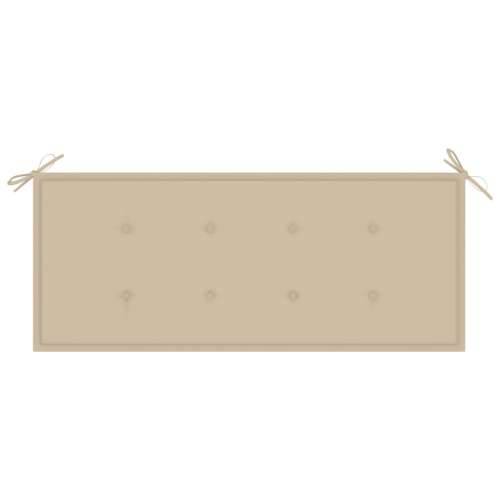Sklopiva vrtna klupa s jastukom 118 cm od bambusa - Bež 120 x 50 x 4 cm 1 2 Cijena