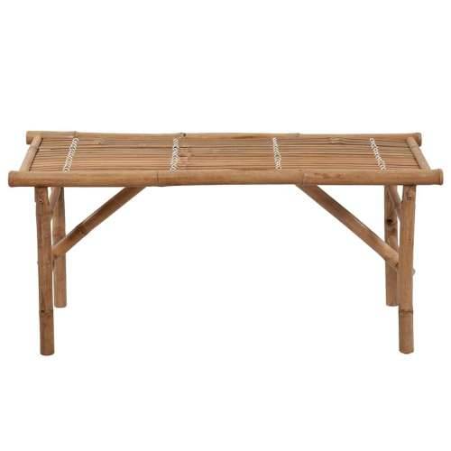 Sklopiva vrtna klupa s jastukom 118 cm od bambusa Sivo-smeđa 120 x 50 x 4 cm 1 2 Cijena