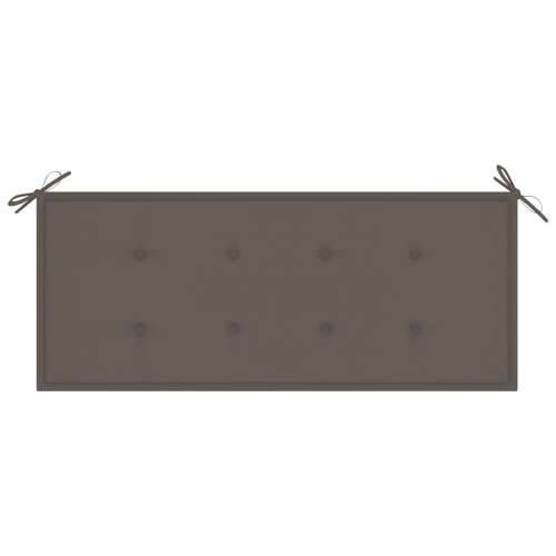 Sklopiva vrtna klupa s jastukom 118 cm od bambusa Sivo-smeđa 120 x 50 x 4 cm 1 2 Cijena