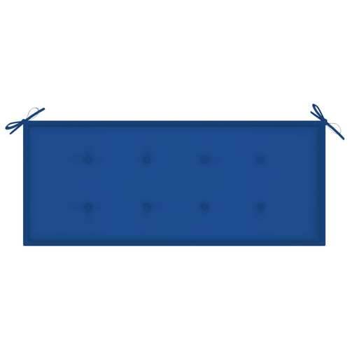 Sklopiva vrtna klupa s jastukom 118 cm od bambusa - Kraljevski plava 120 x 50 x 4 cm 1 2 Cijena