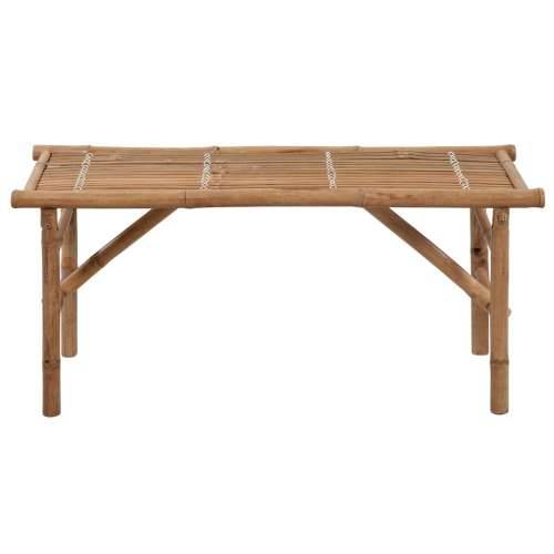 Sklopiva vrtna klupa s jastukom 118 cm od bambusa Siva 120 x 50 x 7 cm 1 Cijena